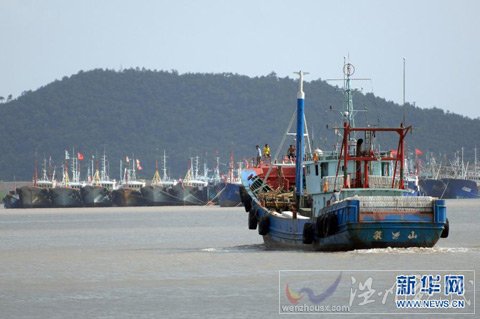 “梅花”逼近 浙江4000余艘船舶停航避风