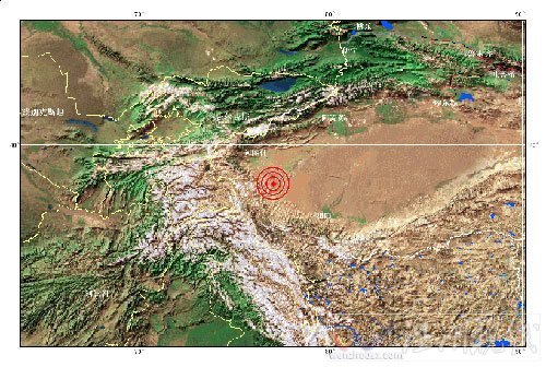新疆喀什地区莎车县发生5.2级地震(图)