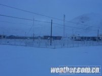 青海省达日县元月2日降雪不是很大 最多积雪8cm有利