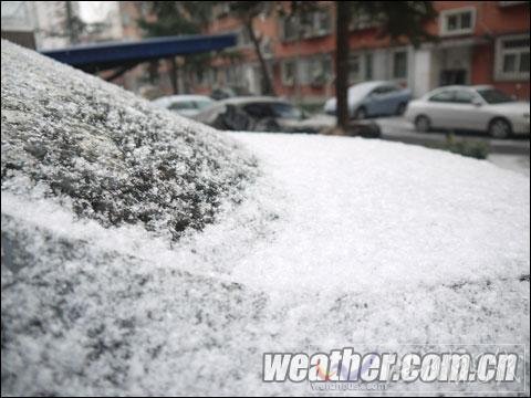 北京飘落新年全市范围首场雪 预计持续到夜间