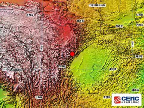 四川汶川理县交界3.4级地震 震源深度15千米
