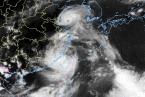 台风达维于2日21时30分登陆江苏 台风达维卫星云图