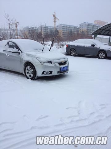 28日佳木斯下大雪