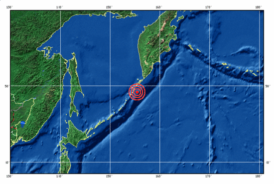 千岛群岛6.6级地震