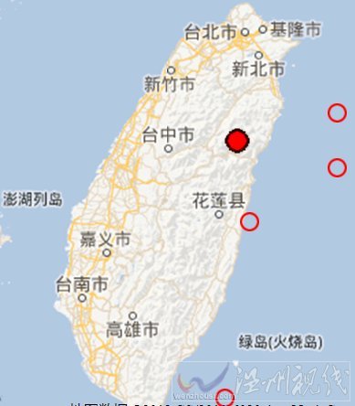 台湾花莲县5.7级地震