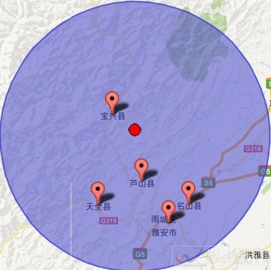四川雅安市芦山县地震 宝兴县地震：今天宝兴芦山交界3.2级余震