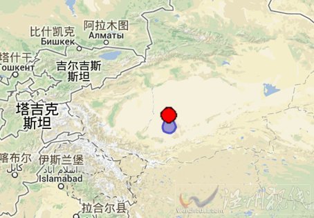 新疆和田地区于田县地震