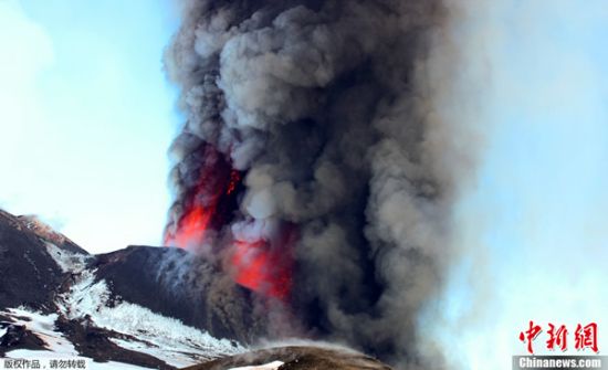 希韦卢奇火山喷发