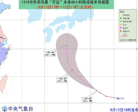 2013年18号台风万宜