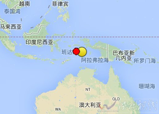 印尼班达海发生6.7级海域地震