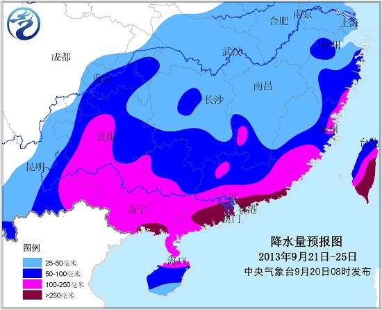 降水预报图