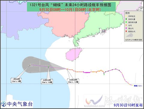 30日蝴蝶台风最新消息