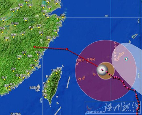 菲特将正式登陆苍南至福鼎市沿海