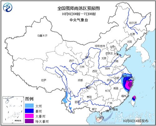 台风菲特降雨实况