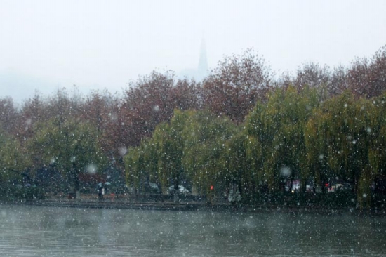 2013年冬天杭州第一场雪