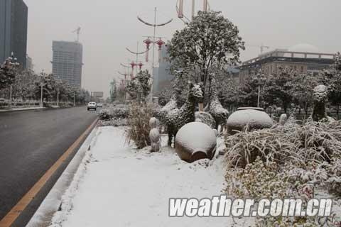 2014年冬天贵州省第一场大范围降雪1月13日停了