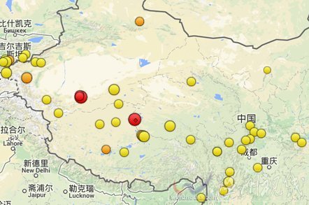 2014年2月11日尼玛县5.1级地震后发生3.6级余震