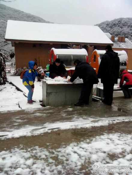 重庆三月飞雪照片 重庆下起了春雪