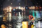 贵阳冰雹暴雨 道路出现严重积水