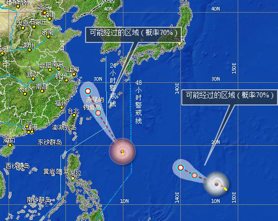 2014年第二个双台风路径