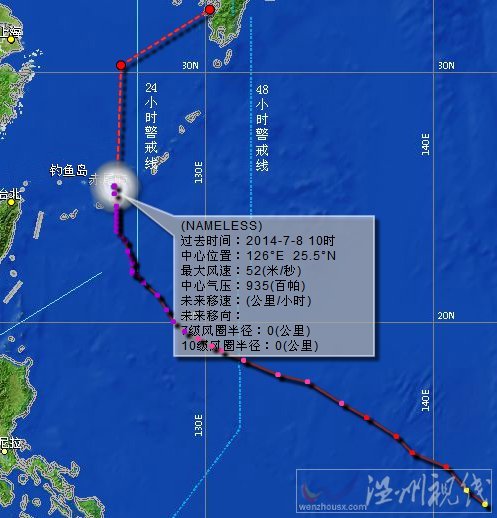 台风浣熊路径图