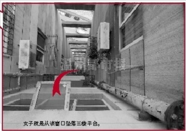 温州欧洲城女子跳楼示意图