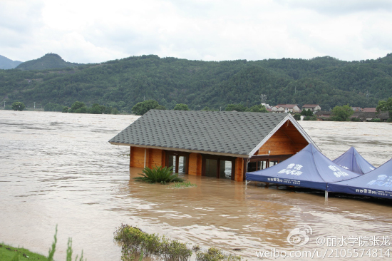 丽水遭遇50年一遇的洪水