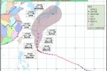 超强台风黄蜂向偏北方向移动