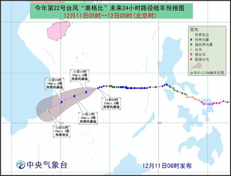 台风黑格比路径图