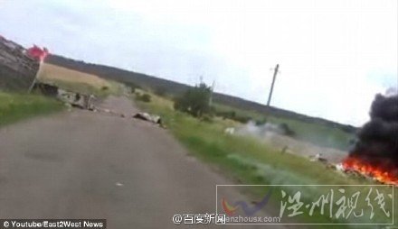 MH17坠毁画面