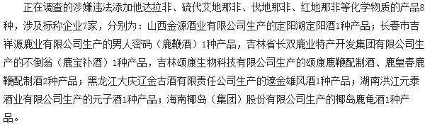 被查出的企业名单