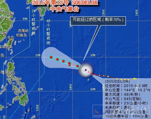强台风苏迪罗最新路径图