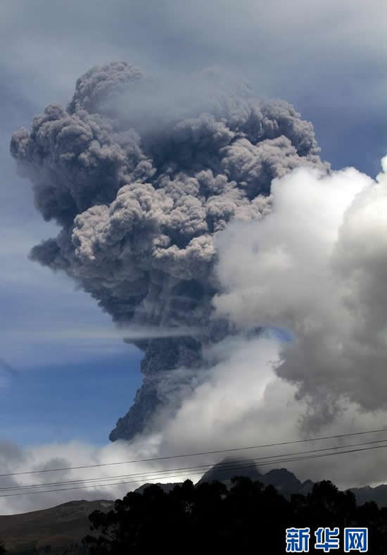 科多帕希火山喷发