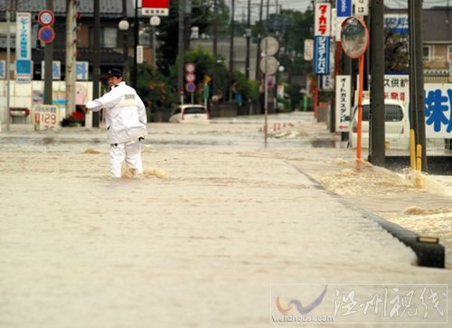 日本东京持续特大暴雨天气