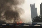 重庆黄花园桥头哪里着火了