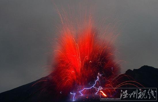 樱岛火山喷发