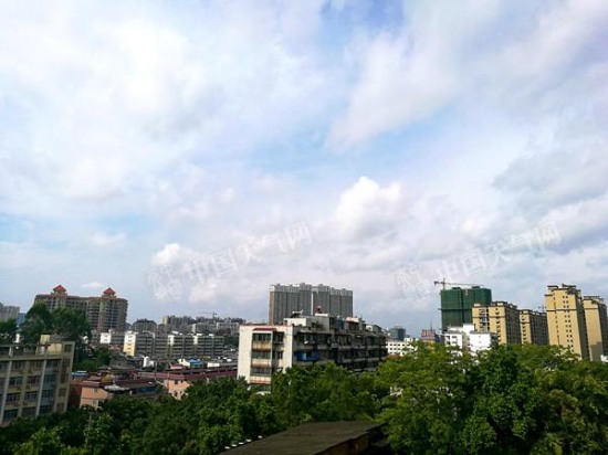 台风妮妲造成梧州暴雨