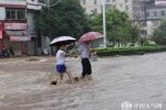 龙川大暴雨 城区积水内涝严重