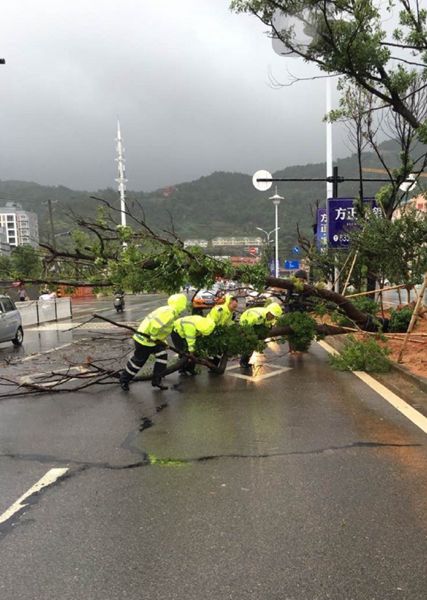 台风影响浙江南部 温州丽水等地现内涝