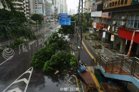 台风莫兰蒂袭击厦门