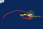 第5号台风奥鹿路径继续向西移动