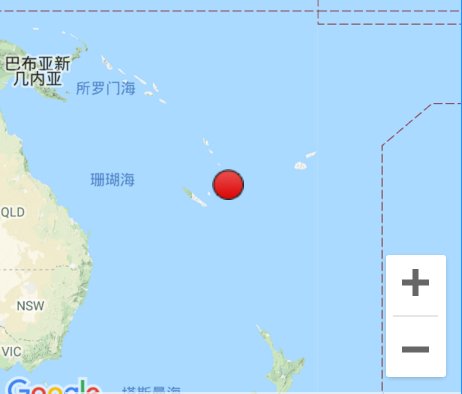 洛亚蒂群岛东南发生6.9级地震