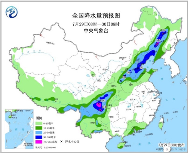 东北西南局地大暴雨 南方高温持续夜温近30℃