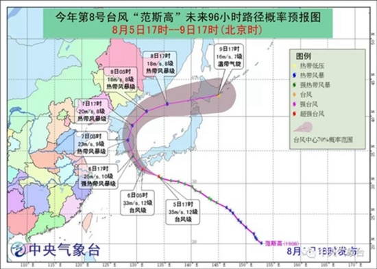 9号台风利奇马路径分析 登陆地点预测