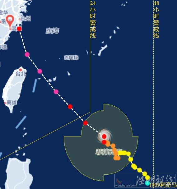 浙江台风利奇马最新消息 未来路径或登陆浙江