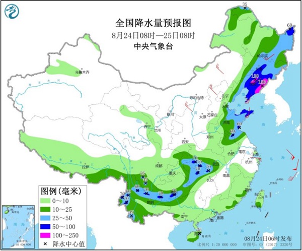 今天东北雨势最猛大到暴雨成片 台风“巴威”继续北上