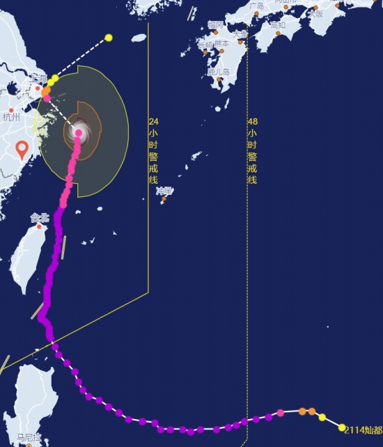 强台风“灿都”来袭 第14号台风灿都路径预报很执着