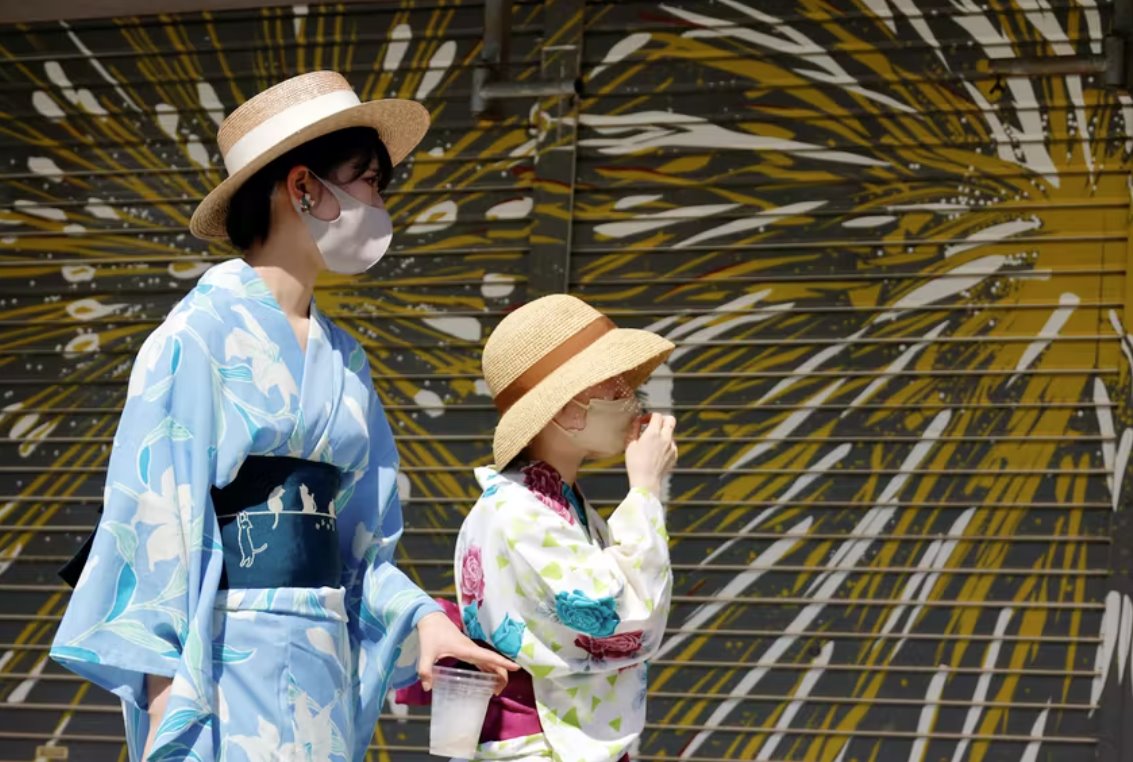 日本东京高温40℃又遭遇停电