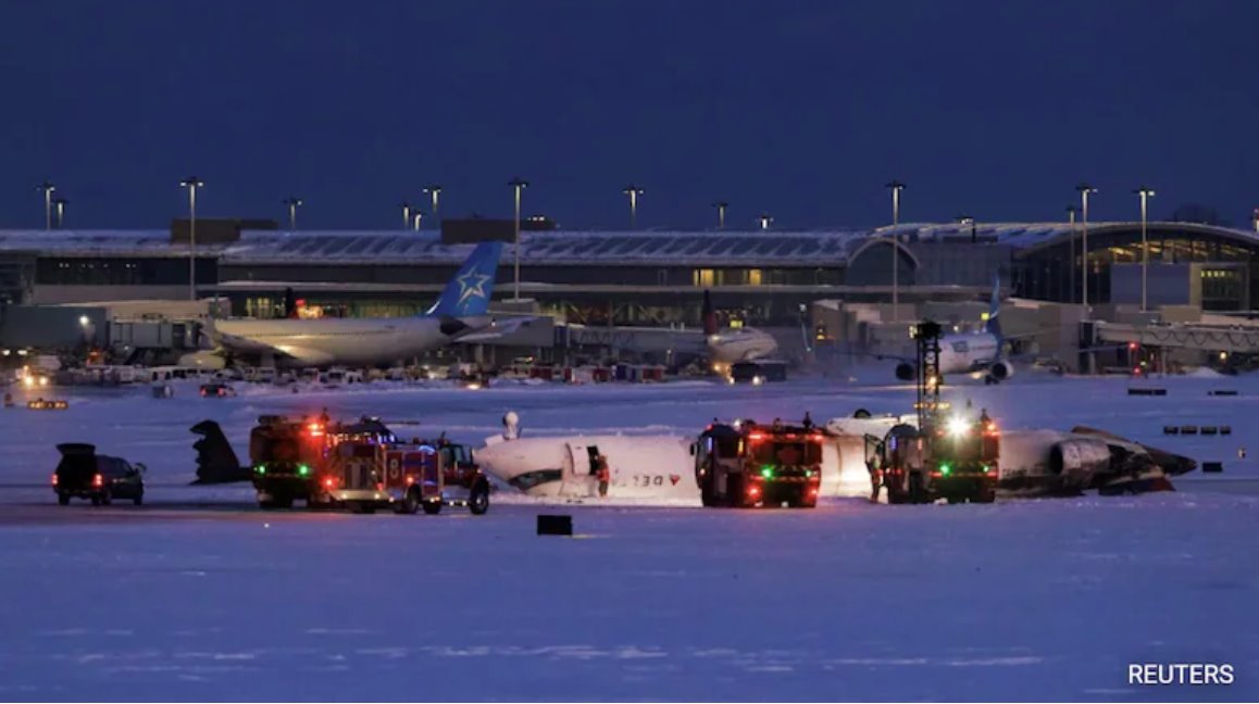 达美航空坠机事件造成至少21人受伤